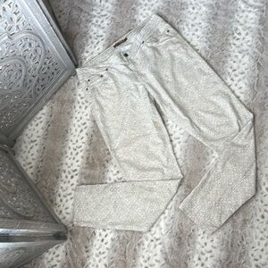 PrAna mandala jeans size 12 white denim festival boho chic old money granola